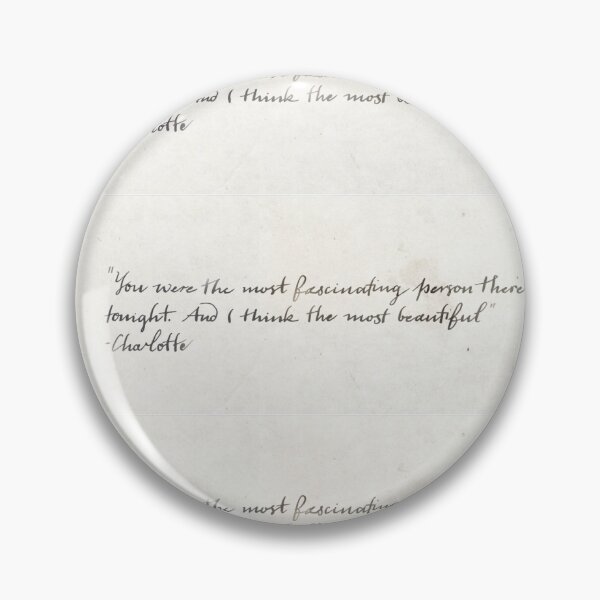 Item preview, Ammonite Quote: "You Were the Most Fascinating Person" - Charlotte designed and sold by shazalomaniac.