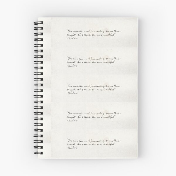 Item preview, Ammonite Quote: "You Were the Most Fascinating Person" - Charlotte designed and sold by shazalomaniac.