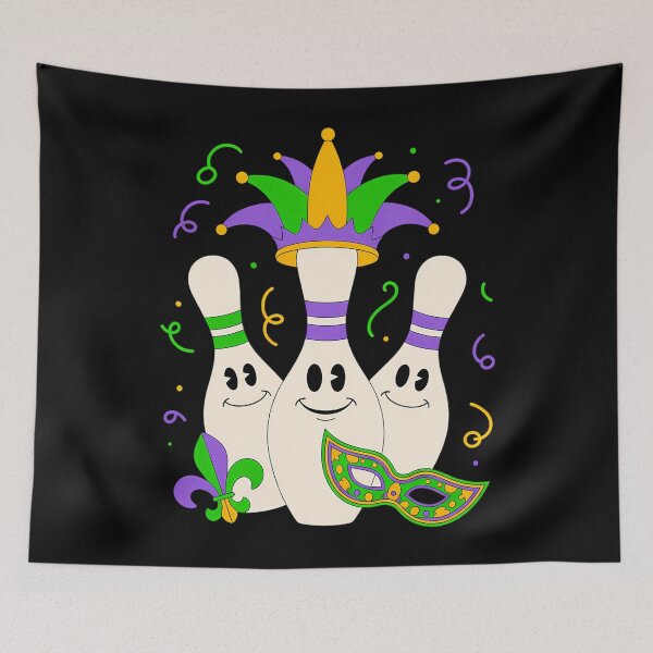 Item preview, Mardi Gras Bowling Sports Bowler designed and sold by cosmicncozyS.