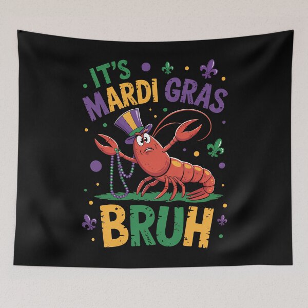 Item preview, Mardi Gras Bruh Crayfish designed and sold by cosmicncozyS.