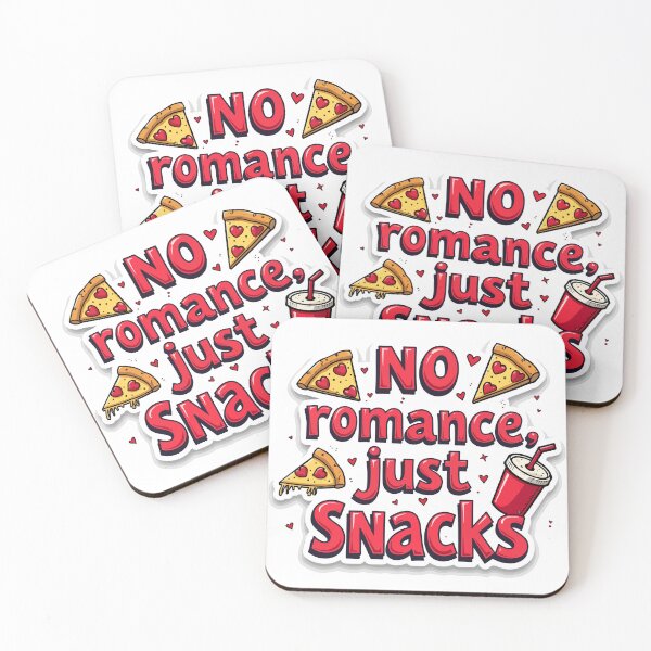 Item preview, No Romance Just Snacks - Funny Fast Food Lover Pizza & Soda Sticker Design designed and sold by Design-Pro-21.