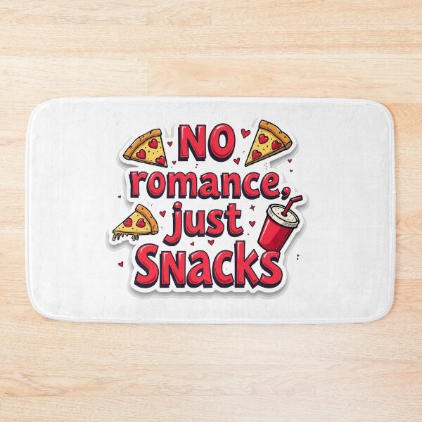 Item preview, No Romance Just Snacks - Funny Fast Food Lover Pizza & Soda Sticker Design designed and sold by Design-Pro-21.