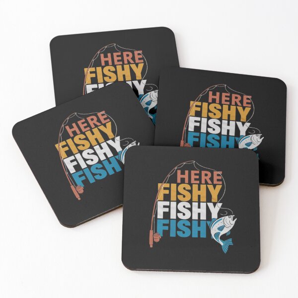 Item preview, Fishing Saying Here Fishy Fisherman  designed and sold by PowAcademy.