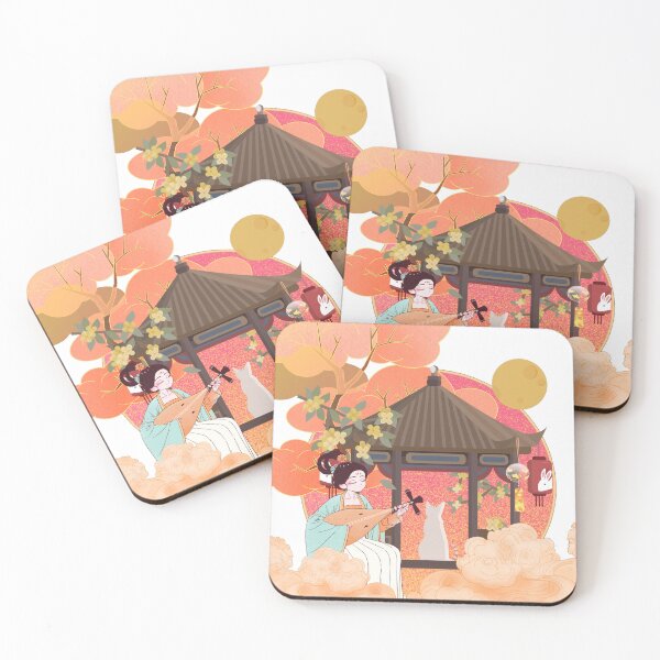 Item preview, Mid-Autumn Festival Pipa Music - Orange Aesthetic Cat designed and sold by Kanniax.