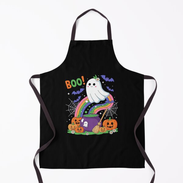 Item preview, Boo Colorful Rainbow Horror Carved Pumpkin Halloween Ghost copy designed and sold by RsFilsingerArt.