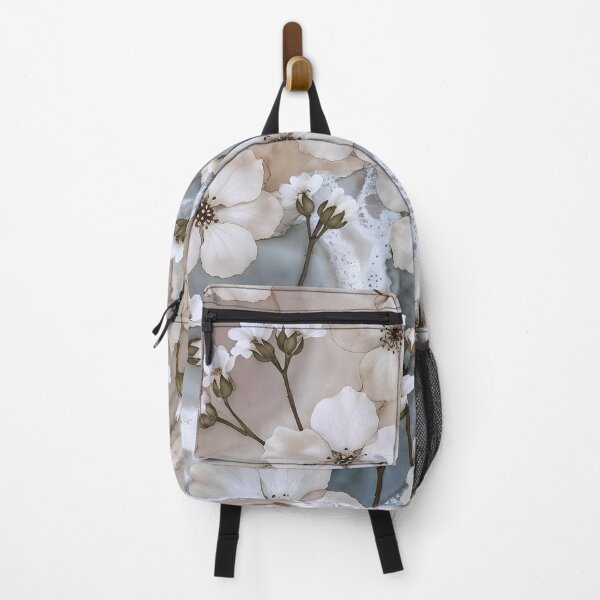 Item preview, Abstract White Flowers, Coastal Collage designed and sold by SolaoLab.