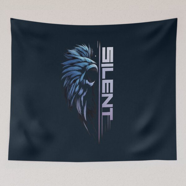 Item preview, Silent Power Lion T-Shirt | Minimal Dark Aesthetic Strength Art designed and sold by KDesignCrafts.