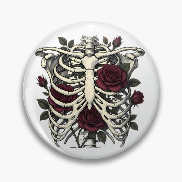 Item preview, Floral Rib Cage - Vintage Anatomy & Roses designed and sold by MYF Digital Design .