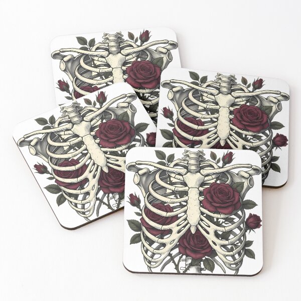 Item preview, Floral Rib Cage - Vintage Anatomy & Roses designed and sold by MYF Digital Design .