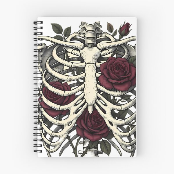 Item preview, Floral Rib Cage - Vintage Anatomy & Roses designed and sold by MYF Digital Design .
