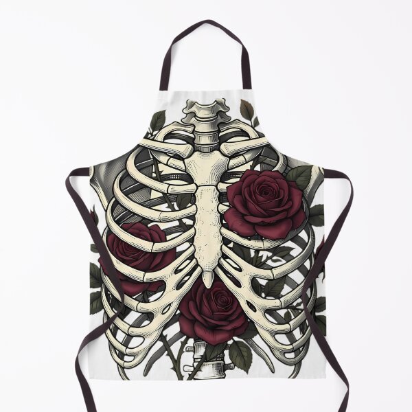Item preview, Floral Rib Cage - Vintage Anatomy & Roses designed and sold by MYF Digital Design .