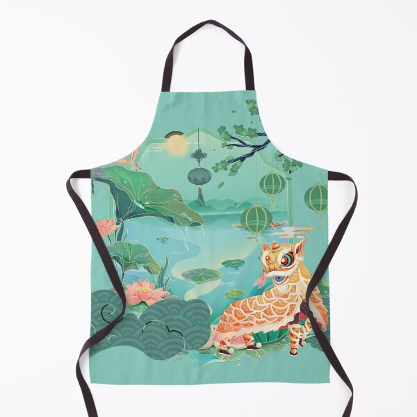 Item preview, Lion Dance by the Lotus Lake designed and sold by Kanniax.