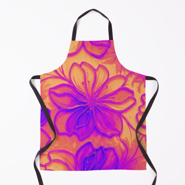 Item preview, Electric Bloom: Neon Psychedelic Floral Pattern designed and sold by JillyJ05.