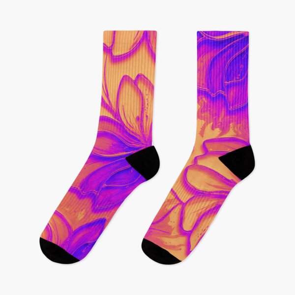 Item preview, Electric Bloom: Neon Psychedelic Floral Pattern designed and sold by JillyJ05.