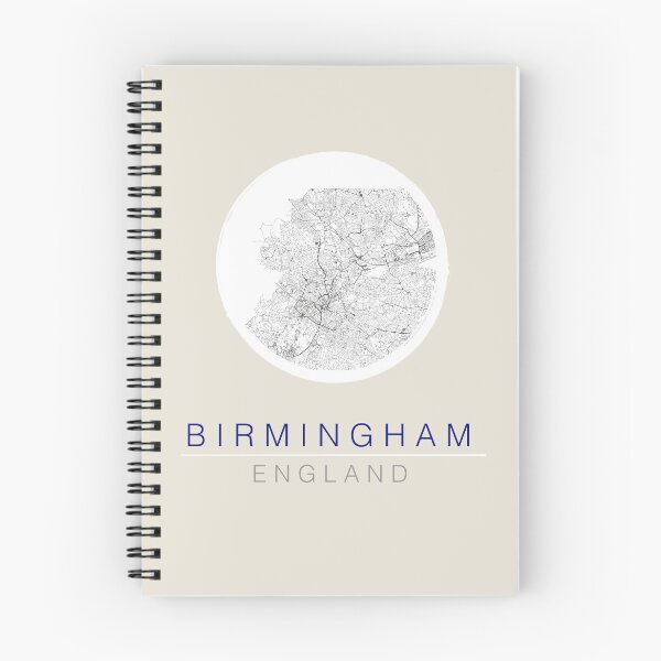 Artikelvorschau, Stadtplan-Illustration | Birmingham entworfen und verkauft von EverPlannedCreations.