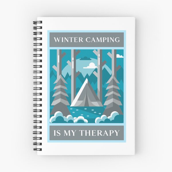 Item preview, Winter Camping Is My Therapy – Cold Weather Camping Badge for Outdoor Lovers designed and sold by FusionTeeDesign.