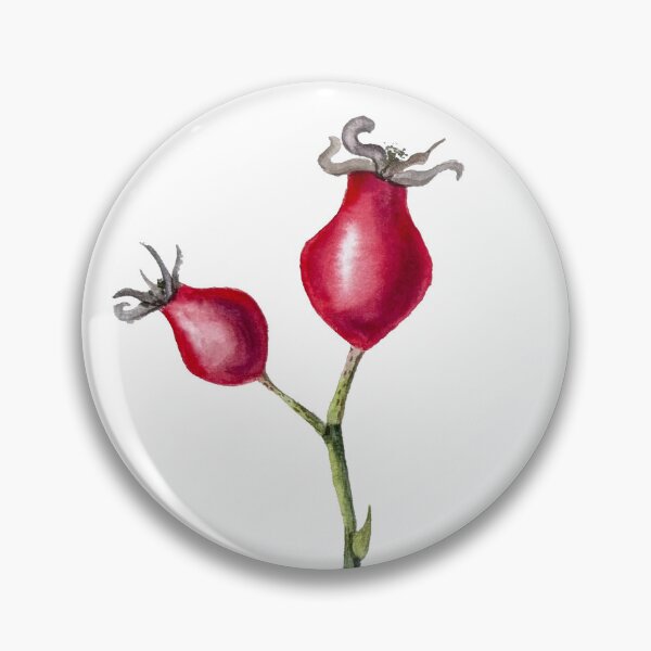 Item preview, Two Rose Hips – Watercolour Botanical Illustration designed and sold by lippostcard.