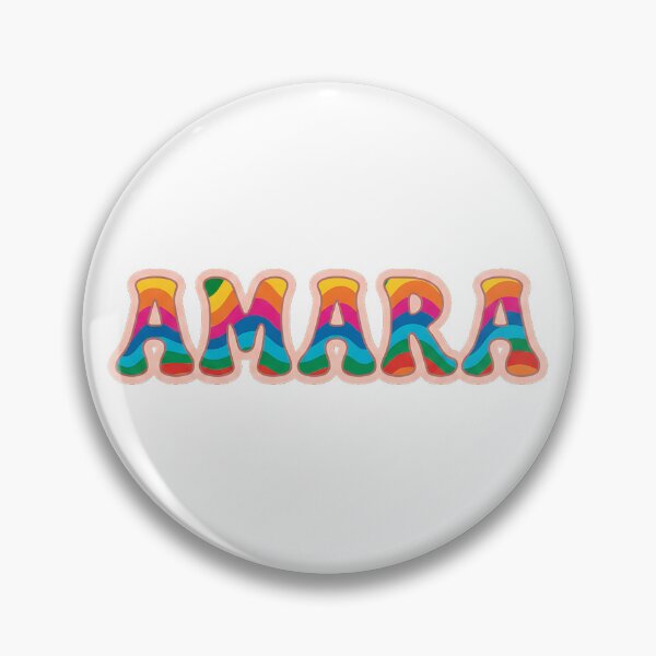 Item preview, ❤️ Amara Personalized Name Wavy Retro Shirt, Coffee Mug, Sticker Gift designed and sold by HelixPedia.