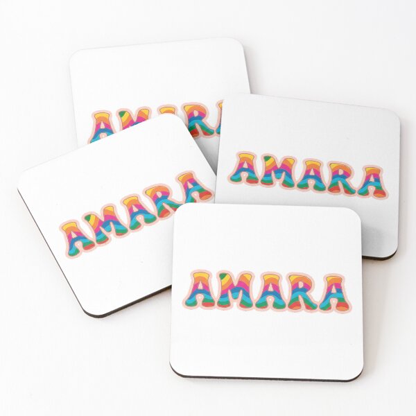 Item preview, ❤️ Amara Personalized Name Wavy Retro Shirt, Coffee Mug, Sticker Gift designed and sold by HelixPedia.