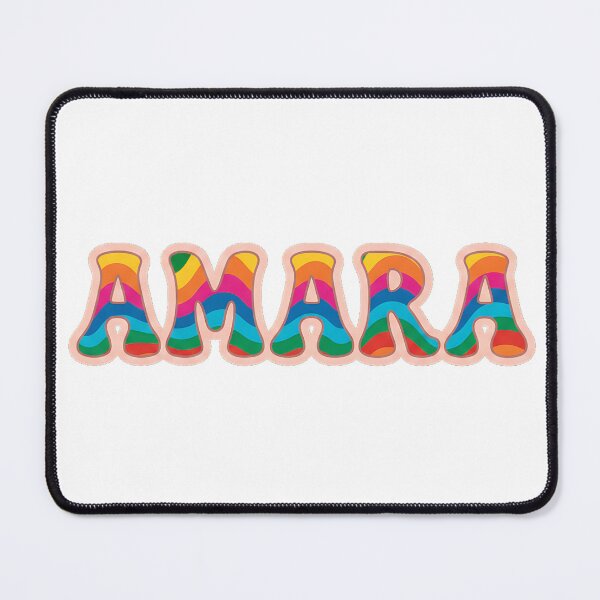 Item preview, ❤️ Amara Personalized Name Wavy Retro Shirt, Coffee Mug, Sticker Gift designed and sold by HelixPedia.