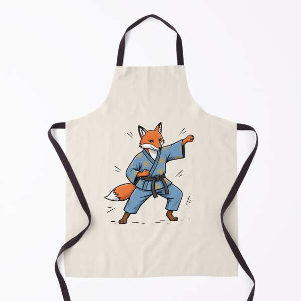 Item preview, Karate fox designed and sold by PrintLabStudio.