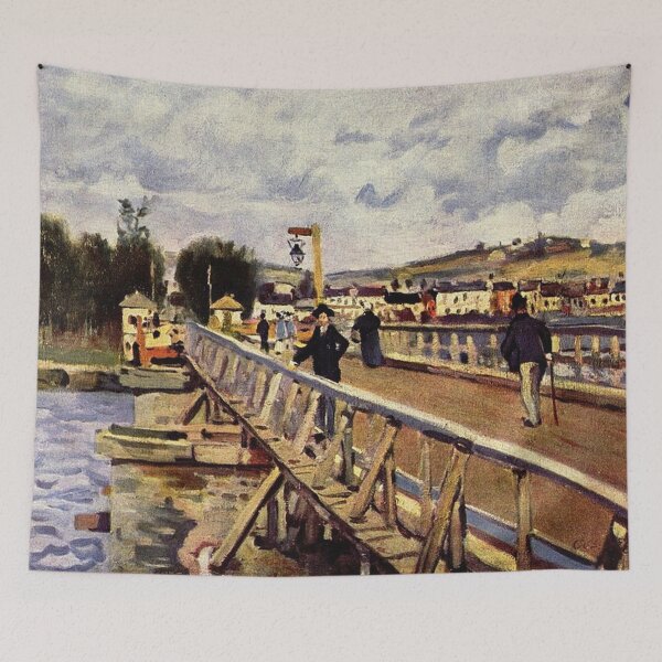 Item preview, Argenteuil Footbridge by Alfred Sisley designed and sold by tomorrowsart.