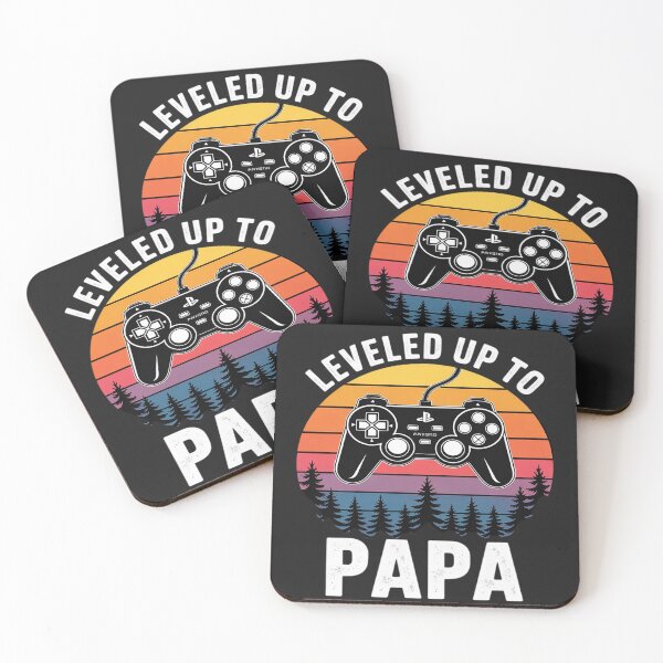 Item preview, Leveled Up To Papa Video Game Gifts For Father's Day Gaming designed and sold by BlueCreator-inc.