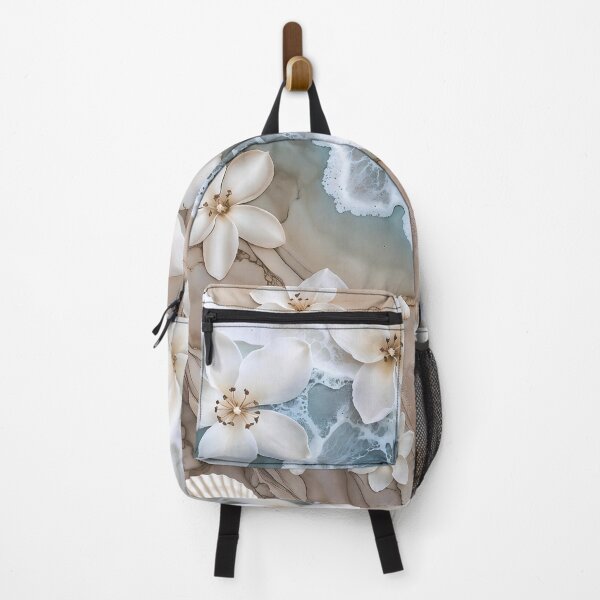Item preview, Elegant White Flowers, Abstract Coastal Collage designed and sold by SolaoLab.