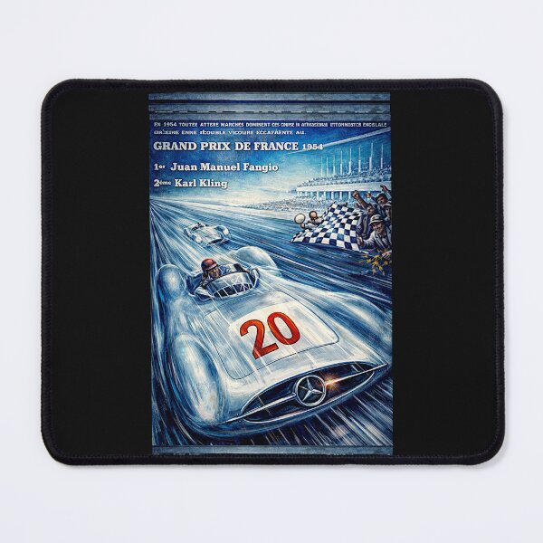 Item preview, Grand Prix de France 1954 variation vintage poster #1 designed and sold by Helios Be. Lavsh.