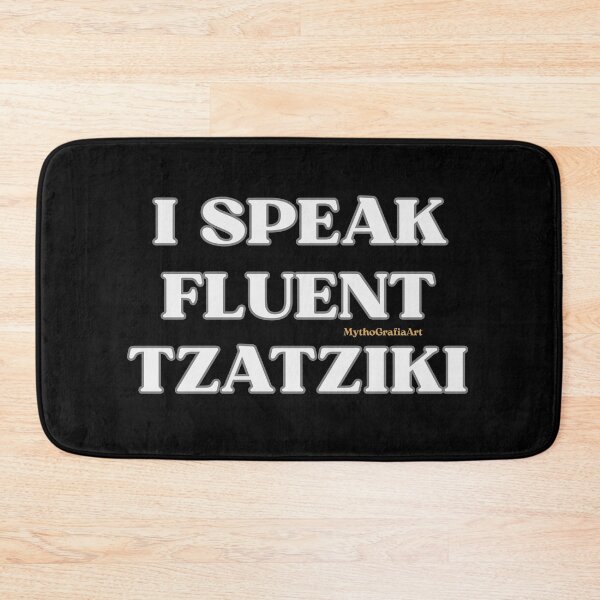 Item preview, I Speak Fluent Tzatziki – Greek Food Humor Tee designed and sold by mythographiaart.