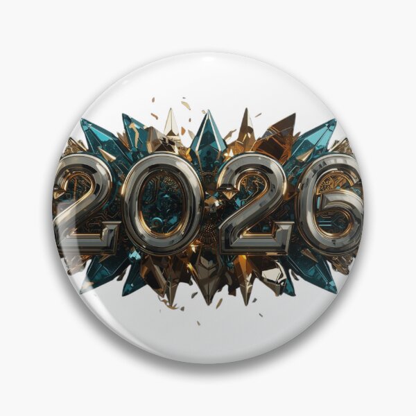 Item preview, 2026 New Year Bio-Digital Bloom - Futuristic Teal & Liquid Chrome Aesthetic designed and sold by sa-prints.