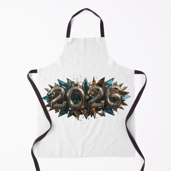 Item preview, 2026 New Year Bio-Digital Bloom - Futuristic Teal & Liquid Chrome Aesthetic designed and sold by sa-prints.