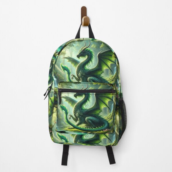 Item preview, Emerald Forest Dragon Fantasy Art designed and sold by lopatowski ART.