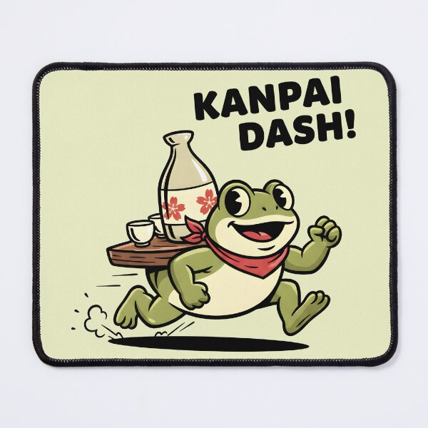 Item preview, Kanpai Dash: The Sake Delivery Frog Mascot designed and sold by dreephic22.