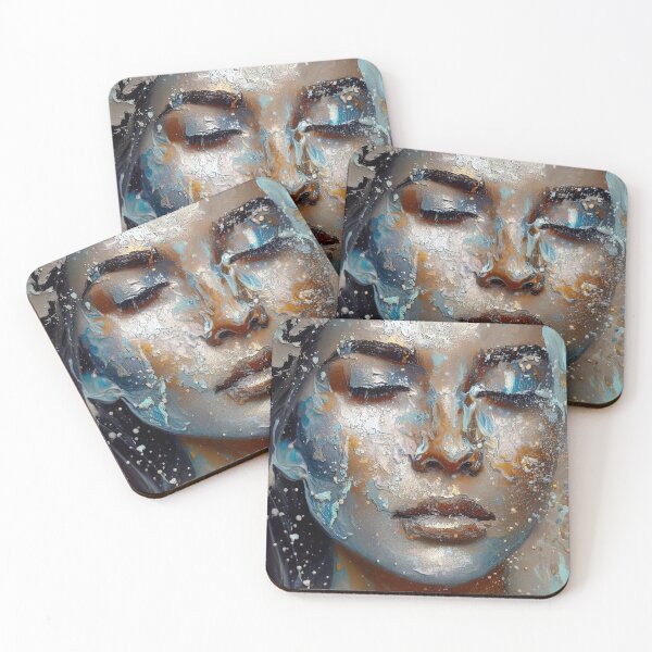 Item preview, Veiled Emotions-6 – Abstract Portrait of Hidden Feelings designed and sold by Okmanoo.