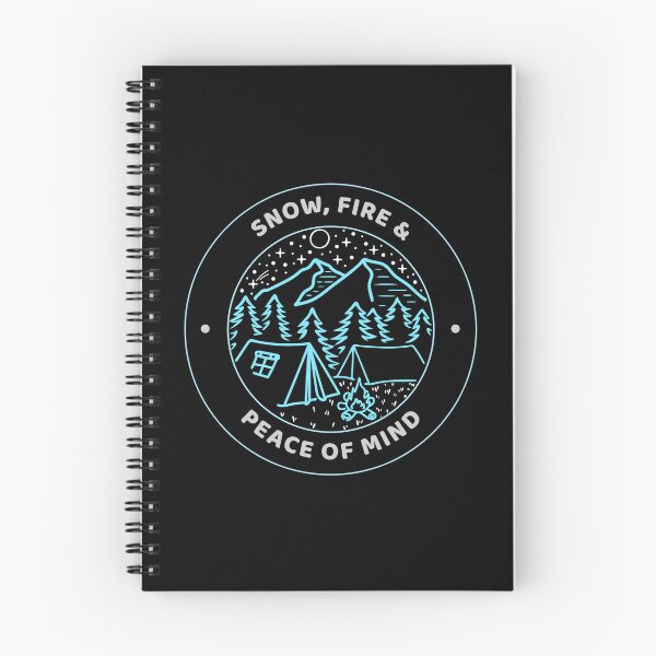 Item preview, Snow Fire Peace of Mind – Winter Camping Night Badge for Cold Weather Campers designed and sold by FusionTeeDesign.
