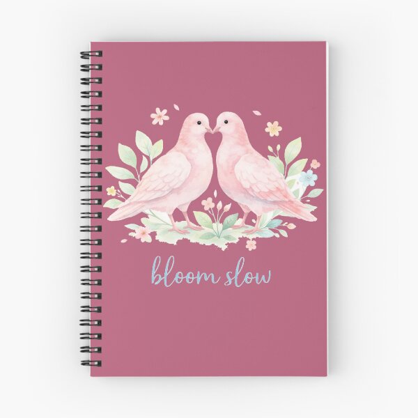 Item preview, Bloom Slow Love Birds T-Shirt | Pastel Floral Cute Aesthetic Art designed and sold by KDesignCrafts.