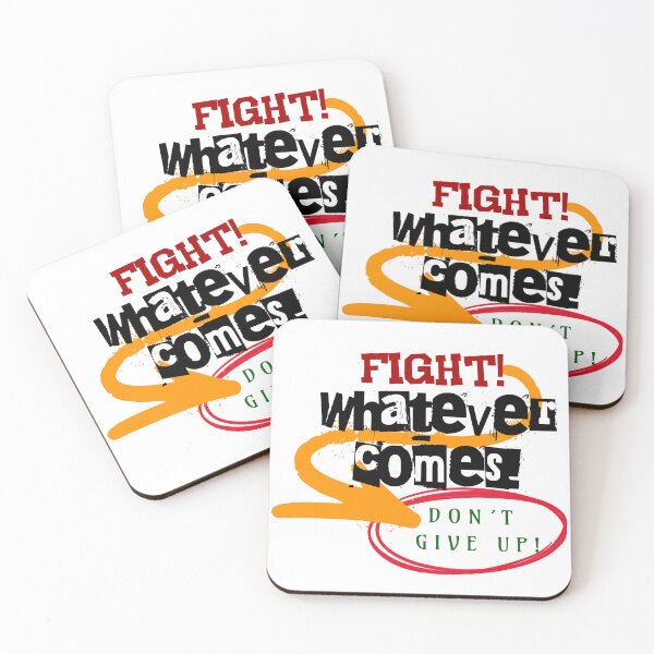 Item preview, FIGHT! Don't Give Up - Motivational Quote for Fighters & Winner's Mindset designed and sold by Like it Different.