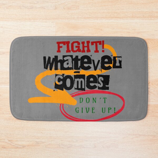 Item preview, FIGHT! Don't Give Up - Motivational Quote for Fighters & Winner's Mindset designed and sold by Like it Different.