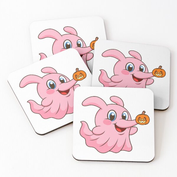 Item preview, Zirby the pink ghost dog designed and sold by OddElephant.