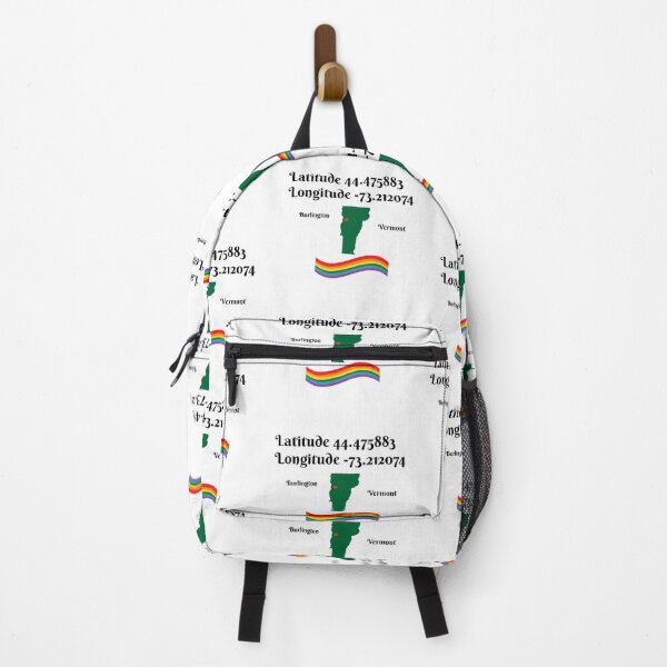 Item preview, Burlington Vermont Coordinates with Rainbow designed and sold by Vermont Gifts and Art.