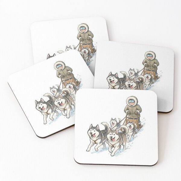Item preview, Happy Husky Sled Team & Explorer  designed and sold by AURA Vibes.