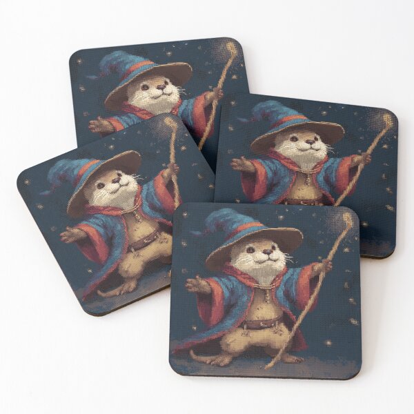 Item preview, Otter Wizard Pixel Art designed and sold by Kaos-Bit.