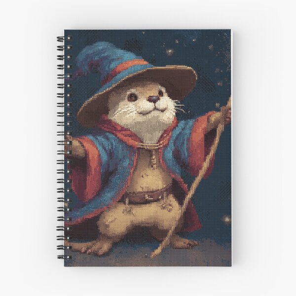 Item preview, Otter Wizard Pixel Art designed and sold by Kaos-Bit.