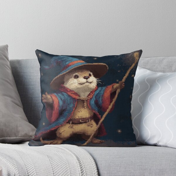 Item preview, Otter Wizard Pixel Art designed and sold by Kaos-Bit.