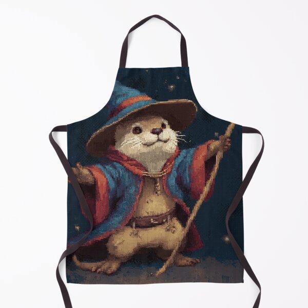 Item preview, Otter Wizard Pixel Art designed and sold by Kaos-Bit.