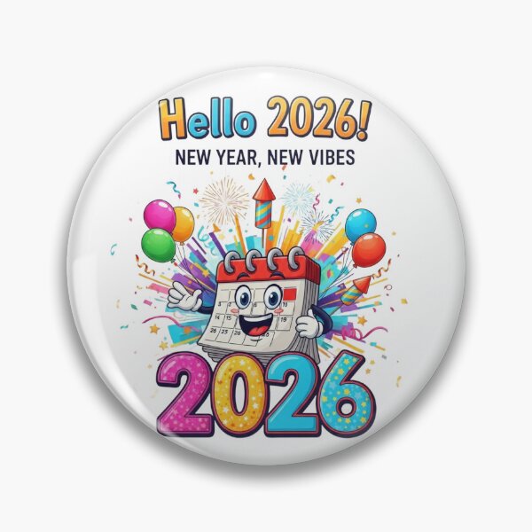 Item preview, Hello 2026 – New Year New Vibes Cute Celebration designed and sold by PM12 Artworks.