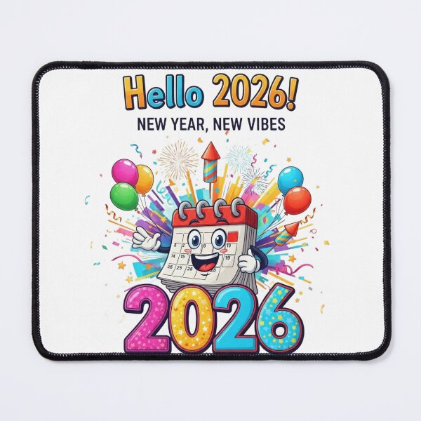 Item preview, Hello 2026 – New Year New Vibes Cute Celebration designed and sold by PM12 Artworks.