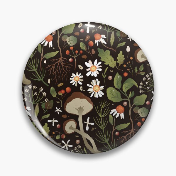 Item preview, Mushroom Cottagecore Pattern – Woodland Botanical Design designed and sold by BohemiaArt.