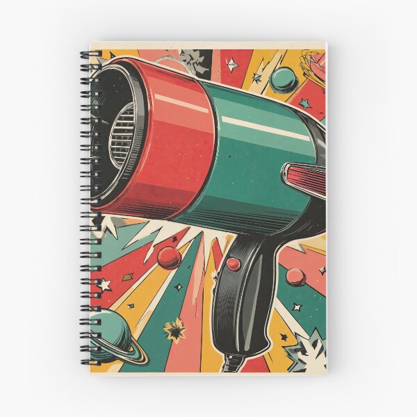Item preview, Cosmic Blowout: Retro-Futuristic Hair Dryer in Galactic Style designed and sold by ForeverPrintsOK.